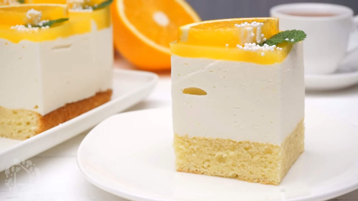 Творожно-апельсиновый торт, пошаговый рецепт на ккал, фото, ингредиенты - Strelec